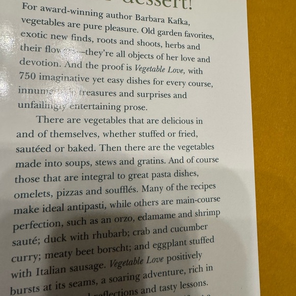 Vegetable Love Cookbook by Barbara Kafka - Picture 3 of 3